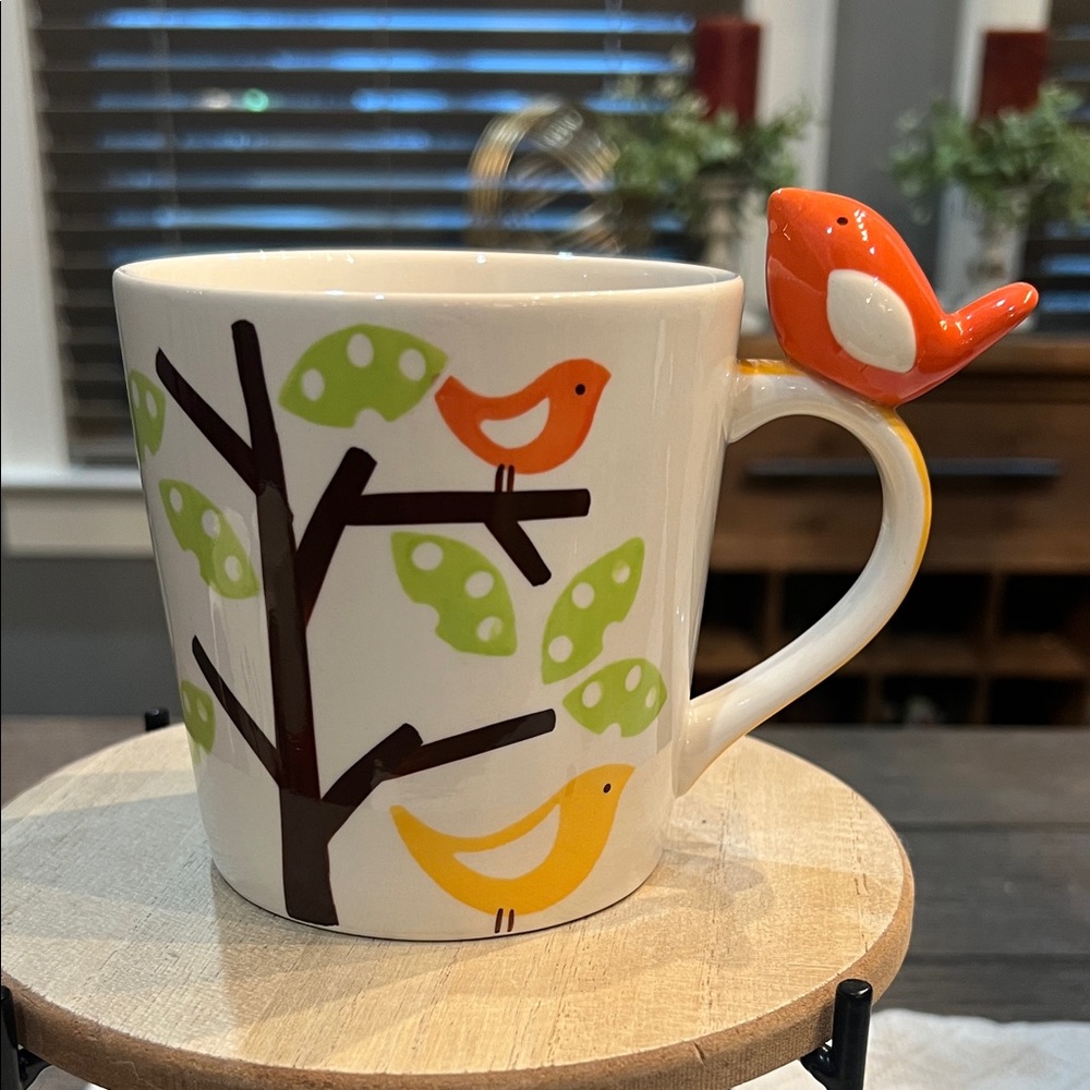 Pier 1 Hand Painted Stoneware Mug